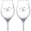 Dekorant Svadobné poháre na biele víno Silhouette City s kryštálmi Swarovski 360ml 2KS