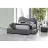 Halmar AMBER 160x200 cm posteľ s roštom a ÚP, velvet sivá