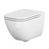 Cersanit Caspia wc misa s pomaly sa sklápajúcim sedadlom závesné bez oplachovacieho kruhu biela K701-103