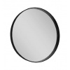 Sapho Notion - Zrkadlo v ráme, priemer 60 cm, matná čierna NT600
