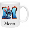 Hrnček Iniciálka Stitch s vlastným Menom (s krabičkou)