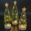 Vinter LED mini zelený vianočný stromček figurín 17 cm 3 ks (Vinter LED mini zelený vianočný stromček figurín 17 cm 3 ks)