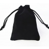 B-TOP Semišové sťahovacie vrecúško na šperky - čierny