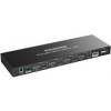 PREMIUMCORD HDMI switch, 4K@60Hz HDMI2.0 KVM 4:1, s dálkovým ovladačem