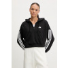 Mikina adidas Essentials 3-Stripes čierna farba, s kapucňou, s nášivkou, JN1956 L