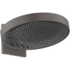 HANSGROHE Rainfinity horná sprcha 3jet s nástenným pripojením, priemer 360 mm, kartáčovaný čierny chróm, 26234340