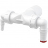 Alcadrain Dvojité koleno dn40/32 / 8-23 so spätnými ventilmi P156Z