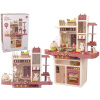 Lean Toys Detská ružová kuchynka s príslušenstvom - 65 kusov