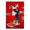 Maľovanie podľa čísel - Japonská červená krása - 40x60 cm, plátno vypnuté na rám - výroba CZ