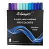 Akrylové popisovače Artmagico PRO LINE BLUE 0,7 mm, súprava 12 ks, odtiene matných modrých farieb