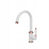 Kitchen batérie Stály Retro White Meď High (Kitchen batérie Stály Retro White Meď High)
