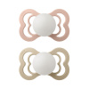 Bibs cumlíky kaučuk 2 ks Supreme 6-18 mesiacov Blush/vanilla nočná