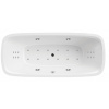 Santech COMFORT BEVEL oválna masážna vaňa 180x78,5 cm COMFBEV180