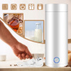 PRENOSNÁ ELEKTRICKÁ KANVICA 400 ML Z NEHRDZAVEJÚCEJ OCELE NA CESTY S VÝKONOM 300 W