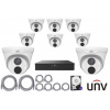 4MPx IP kamerový set UNIVIEW 8+1 (turret)