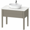 DURAVIT Luv stojaca skrinka pod umývadlo, pod dosku, 1 zásuvka, 938 x 570 x 743 mm, stone šedá matná lakovaná, LU956409292
