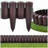 Záhradný obrubník plast 300 cm x 23 cm hnedý