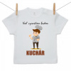 Boodyy Tričko s krátkym rukávom Keď vyrastiem budem kuchár 74 (6-9 mesiacov)