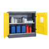 Eko-skriňa PolyStore, Š 120 cm, plast, s 2 prídavnými policami z V2A, 2-dverová, typ PS 1211