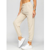 Béžové dámske látkové jogger nohavice Bolf W7322