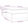 vidaXL Posteľný rám boxspring s matracom modrý 90x190 cm látka - Modrá - 178455-112596