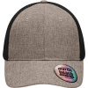 Myrtle Beach | MB 6244, 6 panelová sieťovaná šiltovka, hnedá Melange - čierna