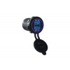 USB nabíjačka 12V / 24V - 2x USB vodeodolná do panelu QC3.0 / modrá