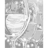 ZUTY Bodkovanie - TRI POHÁRE VÍNA Rámovanie: bez rámu a bez vypnutia plátna, Rozmer: 80x100 cm