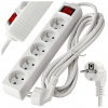 Prodlužovací kabel 3m - 5 zásuvek - bílý s vypínačemV041