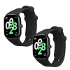 kwmobile řemínek k hodinkám Redmi Watch 4 / Watch 5 / Watch 5 eSIM - černá / černá (Řemínek k hodinkám kwmobile pro Xiaomi Redmi Watch 4 / Watch 5 / Watch 5 eSIM - černá / černá)