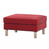 Dekoria Poťah na podnožku Karlstad, Rød, Poťah na podnožku Karlstad, Velvet, 704-15