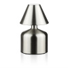 Interlook HJA42-STRIEBORNÁ | | Hubová LED stolná lampa | Bezdrôtová lampa pre hotel, reštauráciu | Nočná dotyková lampa