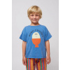 Detské bavlnené tričko Bobo Choses Morning Egg s potlačou, 125AC006 modrá 89/98