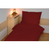 Brotex Obliečky bavlna UNI 140x200, 70x90 cm vínové Zapínanie: nitený gombík