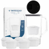 Filtračná kanvica Wessper D1 SOLID FutureFlow 2,8 l čierna + 6 x aquamax