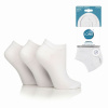 6 párov IOMI dámske tenké členkové ponožky Diabetik BIELE