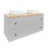 Naturel Koupelnová skříňka s umyvadlem Forli 120x53x46 cm šedá mat FORLI120GMD