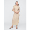 GAP Maxi rebrované šaty Béžová XXL Béžová Béžová
