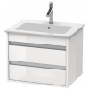 Duravit Ketho - Umývadlová skrinka 48x60x48 cm, 1 zásuvka, lesklá biela KT642802222