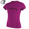 Lycra O'Neill Wms Basic Skins S/S Sun Shirt fox pink S 24/25 - Odosielame do 24 hodín