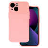TopQ Zadný kryt Camshield Soft pre Samsung S25 salmon