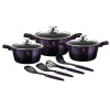 Berlingerhaus Sada nádobí s titanovým povrchem 10 ks Purple Eclipse Collection BH-7141