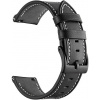 Enem Kožený STYLISH rýchloupínací remienok 22mm Garmin kožený: Čierna IR-AWGW-0433