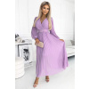 ŠATY KLARA - FIALOVÉ (ZN. NUMOCO záruka kvality. Originálne, trendy, sexi, štýlové, pohodlné.... oblečenie na každú príležitosť.)
