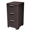 Komoda Curver® STYLE 3x, tmavohnedá, 33x60x38 cm