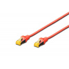 Digitus DK-1644-A-030/R CAT 6A S-FTP patch, Cu, LSZH AWG 26/7, 3m, červený