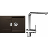Set Schock S7-9 (dřez Mono D-100 Bronze + baterie Epos.120 Chrom)