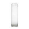 Váza valec v50/pr.10cm sklo trans.c/v /cil-h500-d100