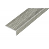 AP5 schodová lišta samolepiaca ACARA, hliník + fólia dub grey, 10 mm, 0,9 m