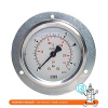 Wika Manometer s glycerínom a prírubou 0/1,6 bar - 100 mm - 1/2
